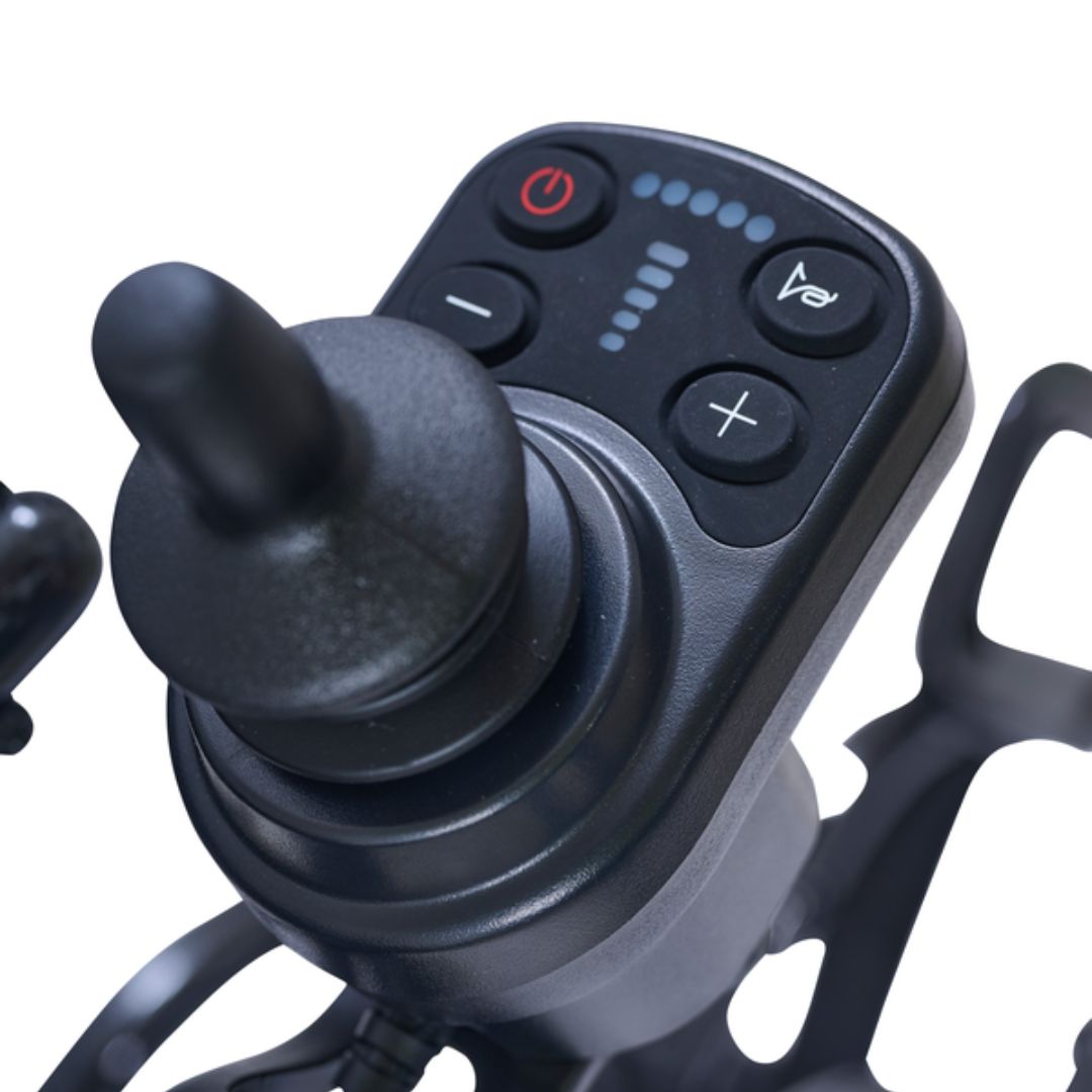 Close up of joystick