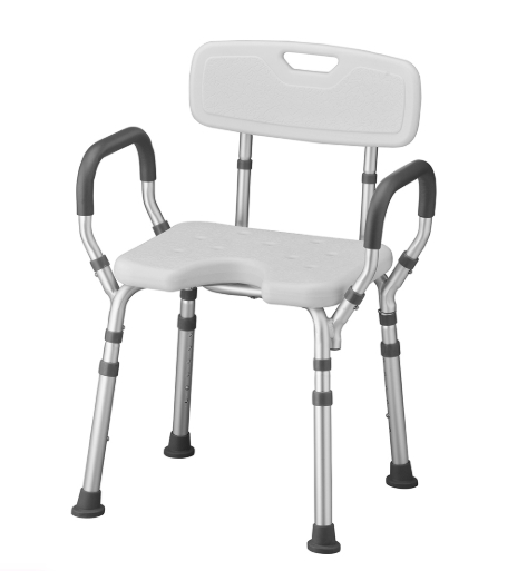 NOVA Bath Seat with Arms & U-Shaped Cutout