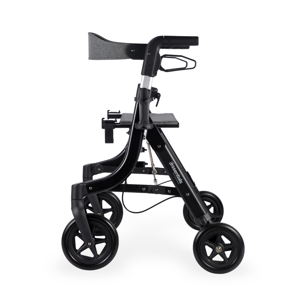 back side view of rollator