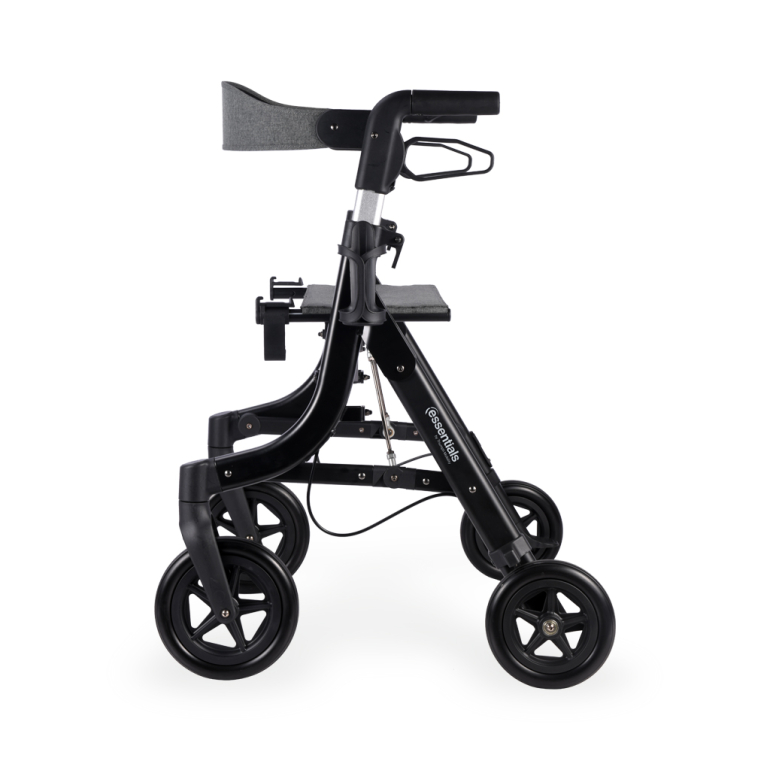 back side view of rollator