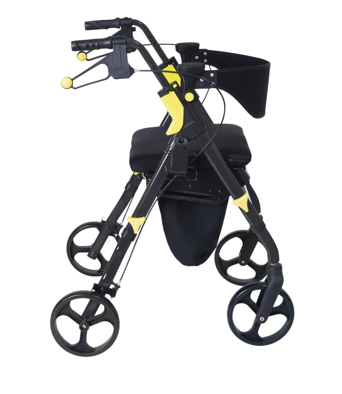 side view of rollator