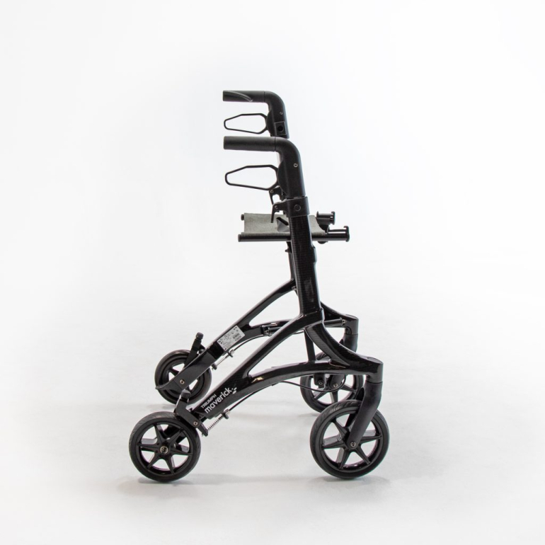 side view of rollator