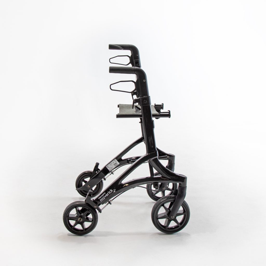 side view of rollator