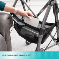 Bottom basket in use