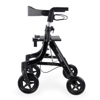 back side view of rollator