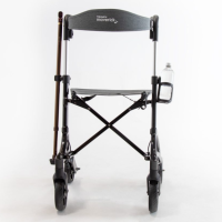 Back view of rollator