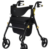 Front view of rollator